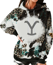 Load image into Gallery viewer, Crystal BLING | YELLOWSTONE Inspired PICK YOUR DESIGN Crazy Leopard Beth Dutton | Comfy Sweatshirt