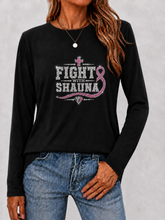 Load image into Gallery viewer, Fight With Shauna Collection | FIGHT WITH SHAUNA HOT PINK |Long Sleeve Top
