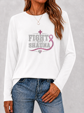 Load image into Gallery viewer, Fight With Shauna Collection | FIGHT WITH SHAUNA HOT PINK |Long Sleeve Top