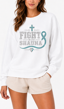 Load image into Gallery viewer, Fight With Shauna Collection | FIGHT WITH SHAUNA TEAL | Sweatshirt