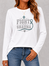 Load image into Gallery viewer, Fight With Shauna Collection | FIGHT WITH SHAUNA HOT TEAL |Long Sleeve Top