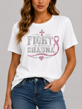 Load image into Gallery viewer, Fight With Shauna Collection | FIGHT WITH SHAUNA HOT PINK | Short Sleeve Top