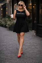 Load image into Gallery viewer, Runway Rebel Bling Collection | THAT'S ALL... Red Stiletto Heel | Sleeveless A Line Mini Dress