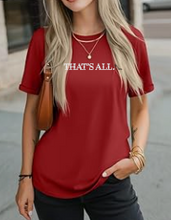 Load image into Gallery viewer, Runway Rebel Bling Collection | THAT'S ALL... Red Stiletto | Short Sleeve Top