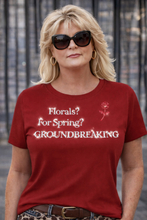 Load image into Gallery viewer, Runway Rebel Bling Collection | FLORALS? FOR SPRING? GROUNDBREAKING | Short Sleeve Top