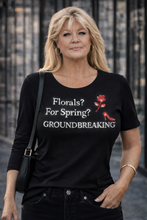 Load image into Gallery viewer, Runway Rebel Bling Collection | FLORALS? FOR SPRING? GROUNDBREAKING | 3/4 Sleeve Top