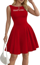 Load image into Gallery viewer, Runway Rebel Bling Collection | THAT'S ALL... Red Stiletto Heel | Sleeveless A Line Mini Dress