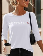 Load image into Gallery viewer, Runway Rebel Bling Collection | THAT'S ALL... Red Stiletto | 3/4 Sleeve Top