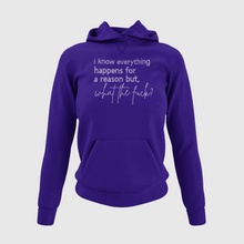 Load image into Gallery viewer, Tik Tok Shop | I Know Everything Happens For A Reason But What The Fuck Rhinestone Crystal Bling| Hoodie
