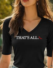Load image into Gallery viewer, Runway Rebel Bling Collection | THAT'S ALL... Red Stiletto | Half Sleeve V-Neck