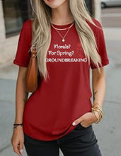 Load image into Gallery viewer, Runway Rebel Bling Collection | FLORALS? FOR SPRING? GROUNDBREAKING | Short Sleeve Top
