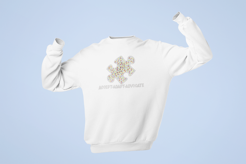 Crystal Bling | Super Power Autism Awareness Puzzle | Sweatshirt