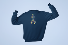 Load image into Gallery viewer, Crystal Bling | Super Power Autism Awareness Ribbon | Sweatshirt