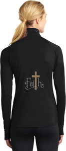 Crystal Bling | FAITH Cross | 1/4 Zip Up