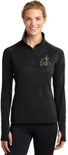 Load image into Gallery viewer, Crystal Bling | FAITH Cross | 1/4 Zip Up
