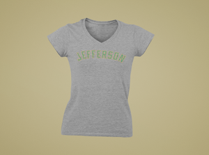 Sioux Falls Jefferson | Grey | BLING V-Neck