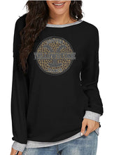 Load image into Gallery viewer, Crystal Bling | YELLOWSTONE Inspired Y LEOPARD PRINT | Comfy Long Sleeve Sweatshirt