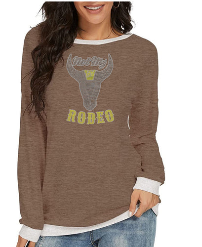 Crystal Bling | YELLOWSTONE Inspired NOT MY FIRST RODEO | Comfy Long Sleeve Sweatshirt