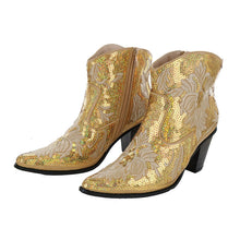 Load image into Gallery viewer, YELLOWSTONE Inspired | 11 PICK YOUR COLOR | Bling Cowboy Short Boots