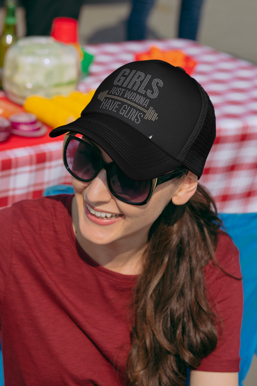 Crystal BLING | GIRLS JUST WANNA TO HAVE GUNS | Hat
