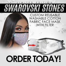 Load image into Gallery viewer, LIMITED EDITION | Swarovski | Bling Mask with refillable filters