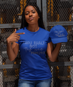 Crystal Bling | Thou Shalt not Try Me Mom | Short Sleeve T-Shirt