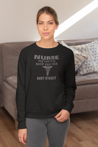 Crystal Bling | Nurse Not Kiss It | Sweatshirt