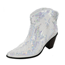 Load image into Gallery viewer, YELLOWSTONE Inspired | 11 PICK YOUR COLOR | Bling Cowboy Short Boots