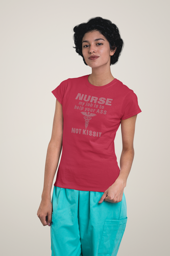 Crystal Bling | Nurse Not Kiss It | Short Sleeve T-shirt